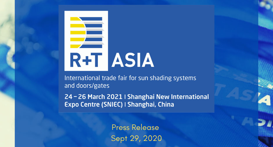 R+T Asia Press Release September 29, 2020